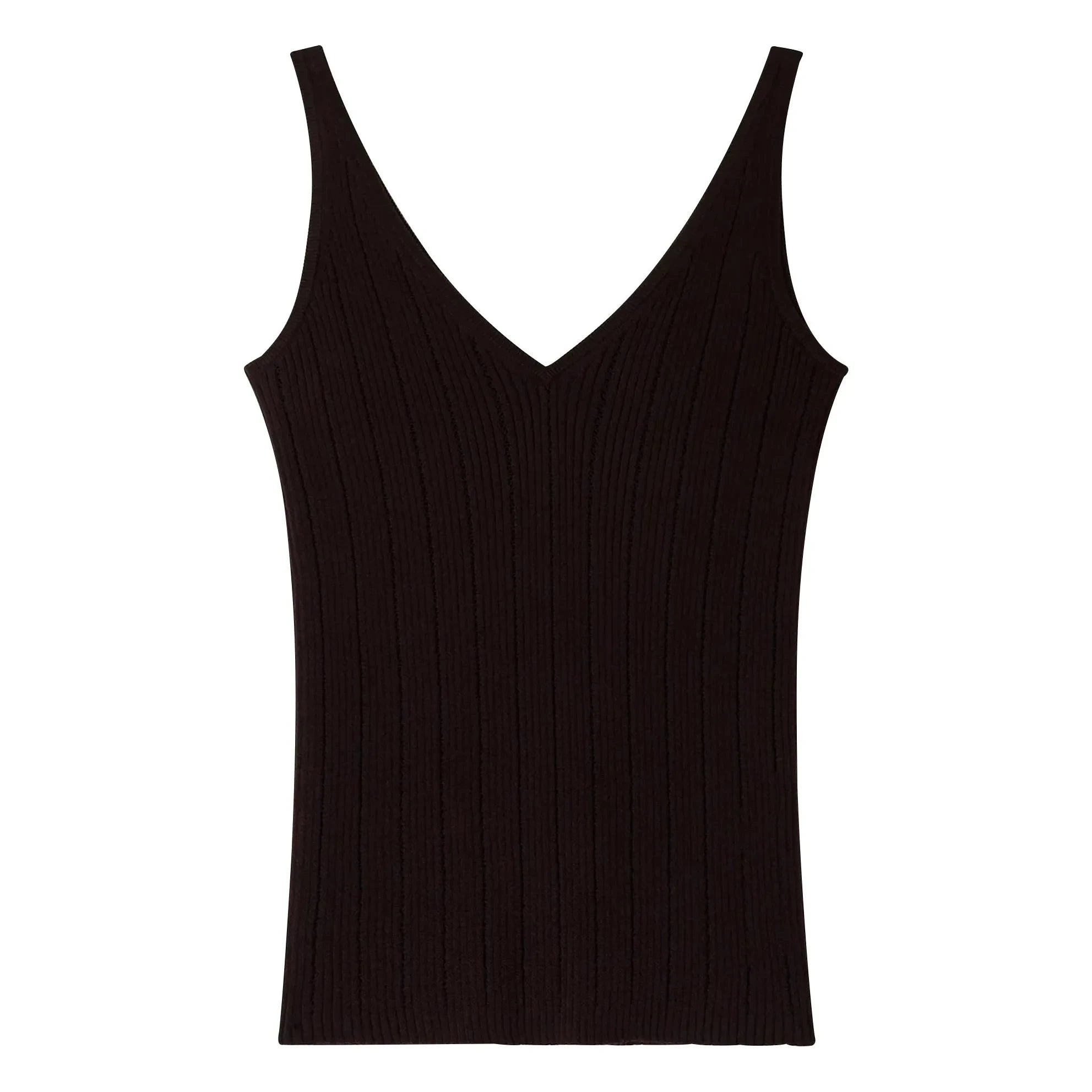 Sessùn - Attita Cotton Tank Top | Brown