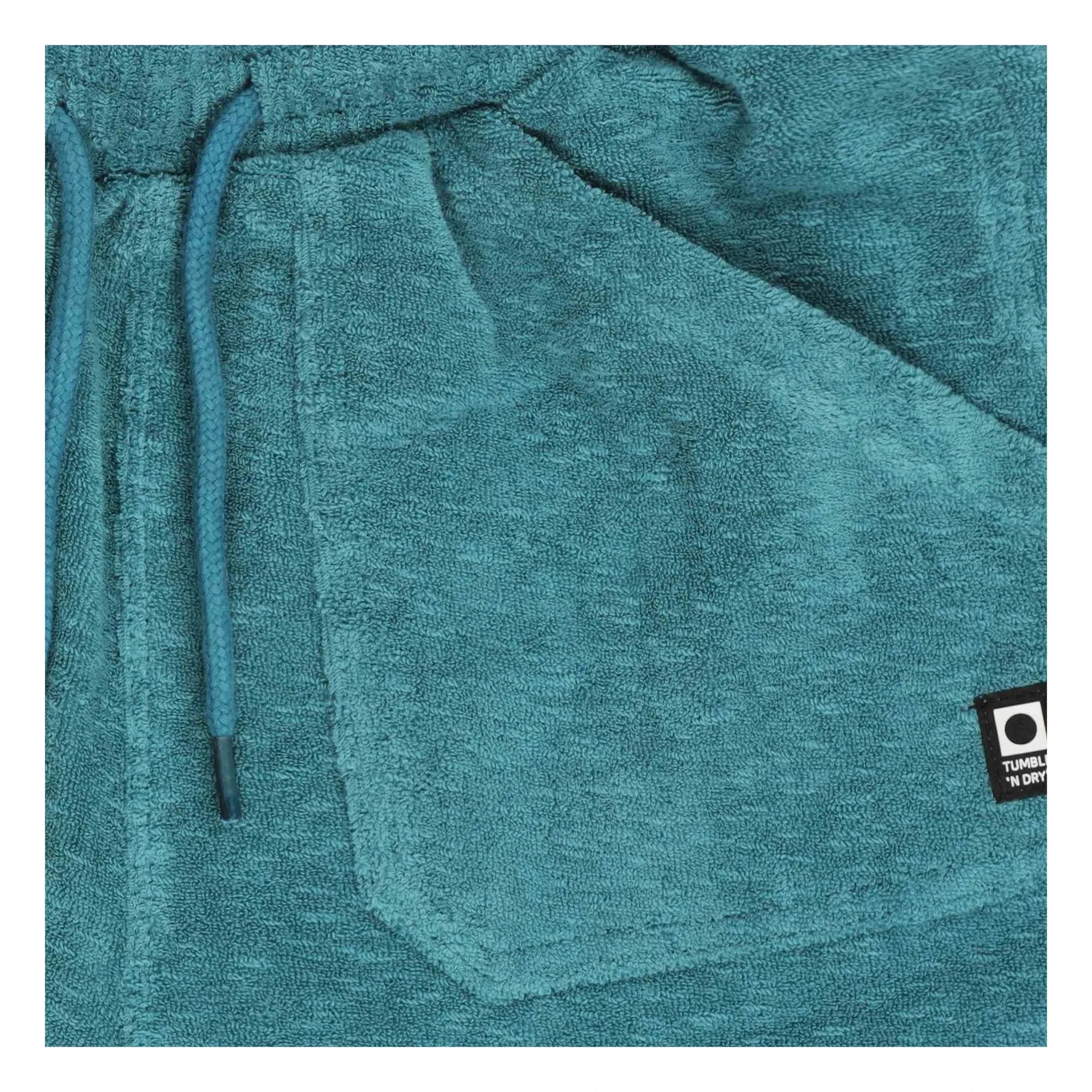 Tumble N'Dry - Short Beach Port Peshtemal Organic Cotton | Peacock Blue