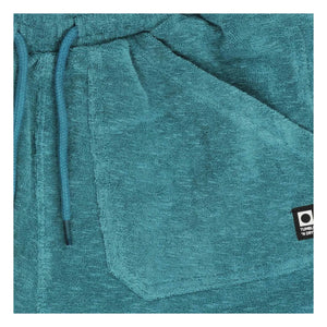 Tumble N'Dry - Short Beach Port Peshtemal Organic Cotton | Peacock Blue