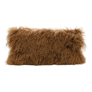 Maison de Vacances - Tibet Goat Leather Base Cushion | Havana
