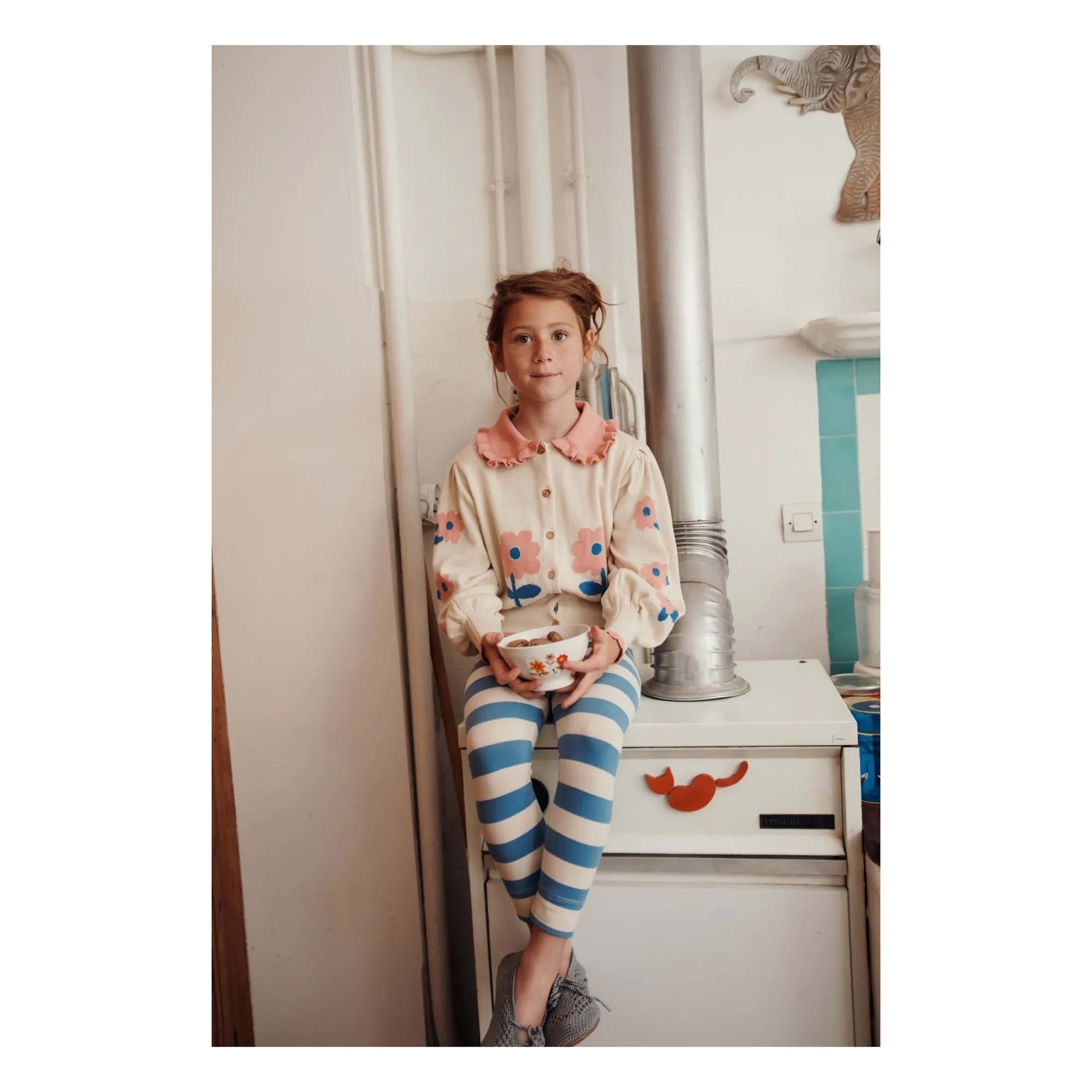 Emile et Ida - Striped Leggings | Blue