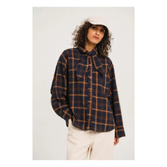 Sacrécoeur - Charlie scarf shirt | Navy