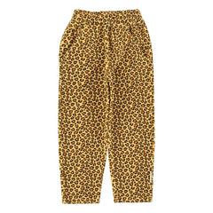 Piupiuchick - Organic Cotton Leopard Jogger Pants | Mustard