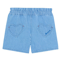 Bonton - Striped Melanie Heart Pocket Shorts | Blue