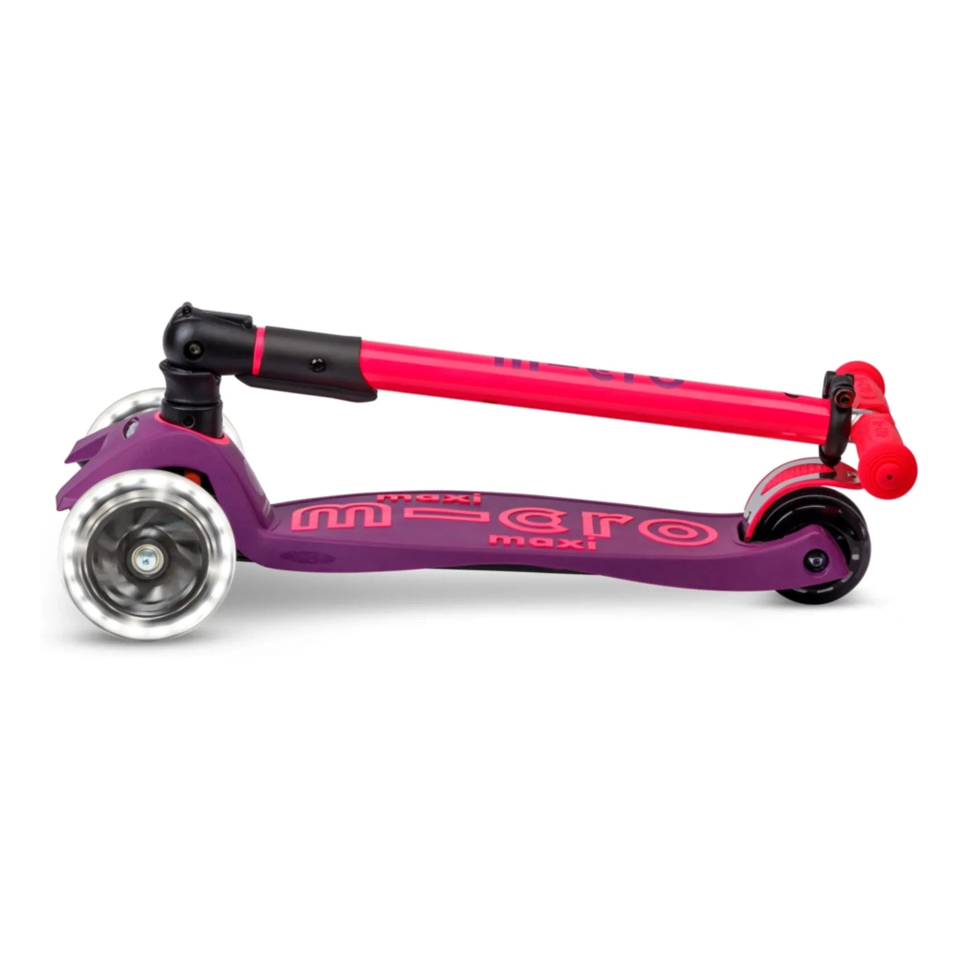 Micro - Maxi Foldable Neon LED Scooter | Pink