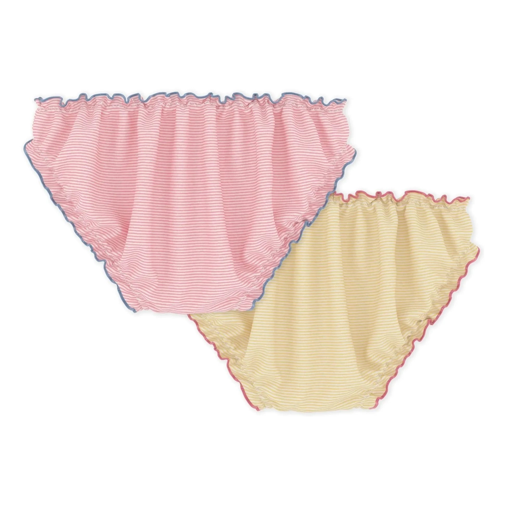 Petit Bateau - 2-Pack Froufrou Organic Cotton Underwear Set | Yellow