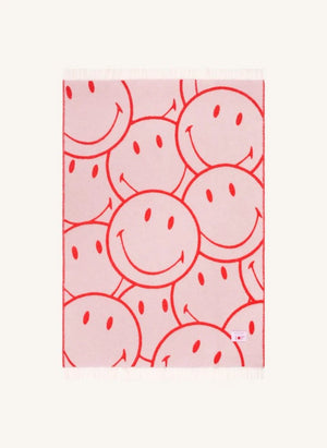 Maison Deux - Wool Blanket - Maison Deux x Smiley | Light Pink