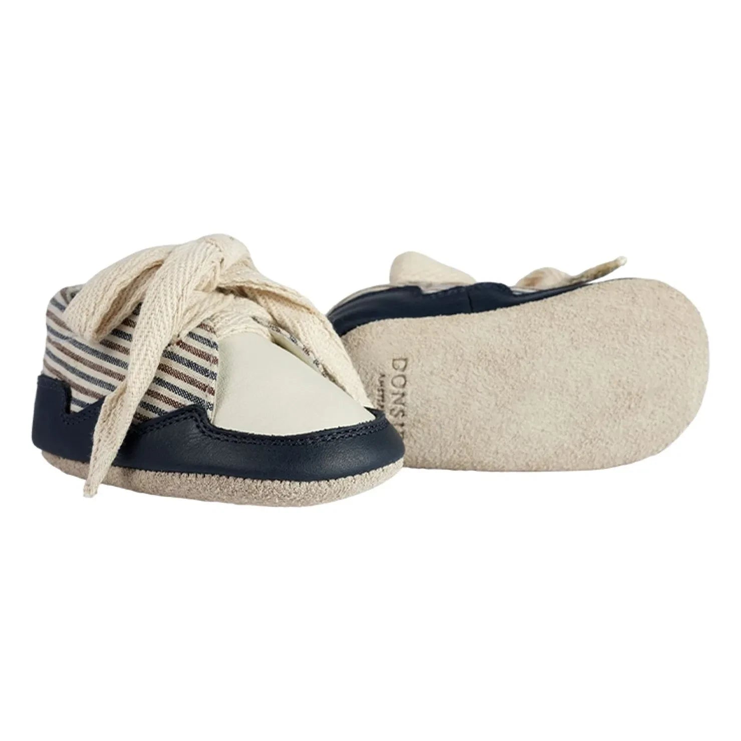 Donsje - Pluksel Striped Sneakers | Night Blue