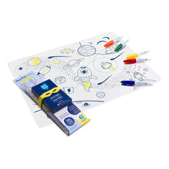 Superpetit - 5 Felt Pen and Superhero Bracelet Coloring Set