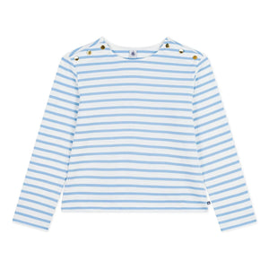 Petit Bateau - Blue Marinière Button Bell