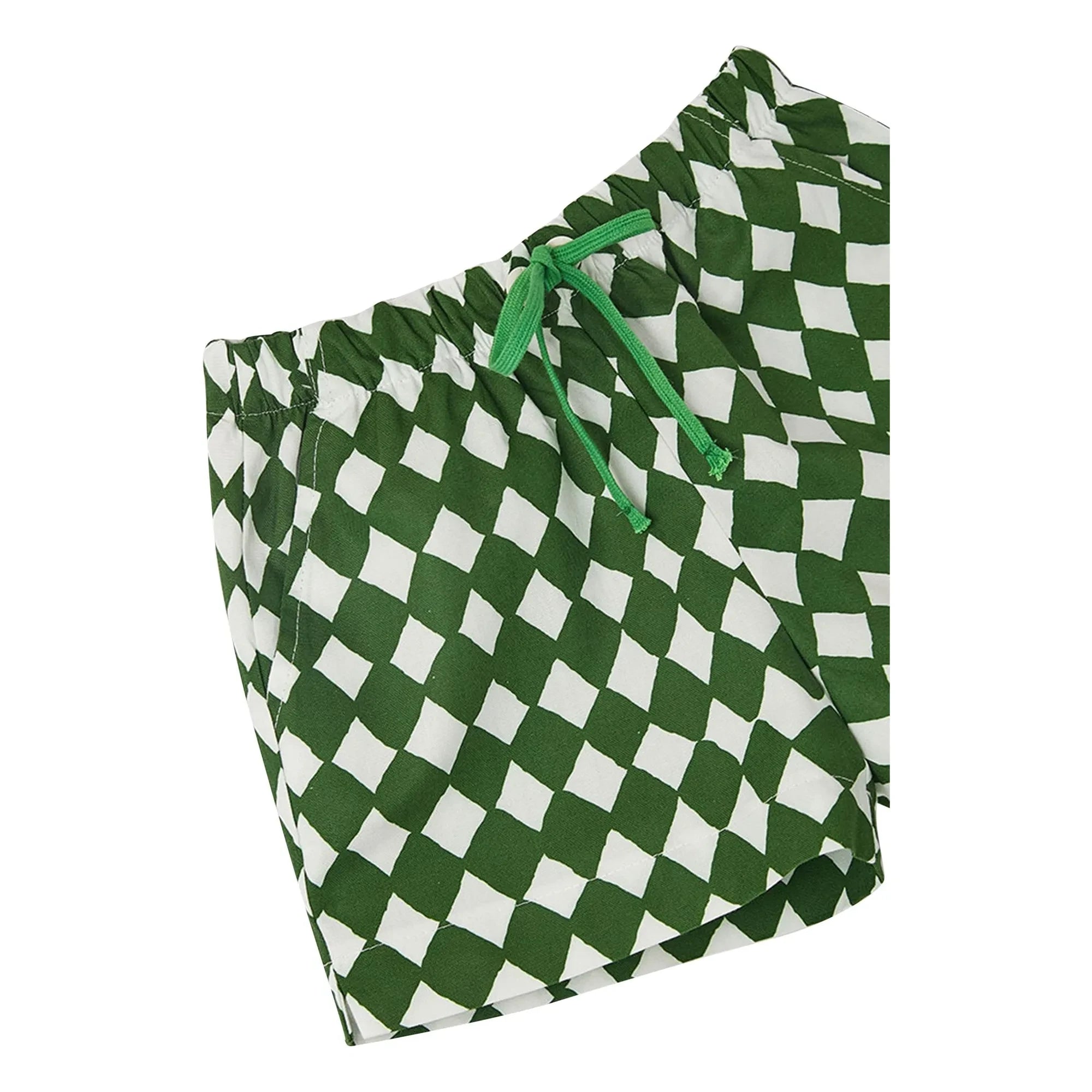 Fabula - Damier Cord Short | Green