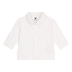 Petit Bateau - Bapteme Organik Pamuk Gömlek | Beyaz