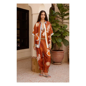Alémais - Soleil D'Amour Silk Shirt | Rust Red