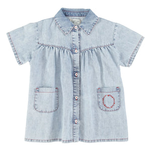 Piupiuchick - Denim Dress | Light Blue