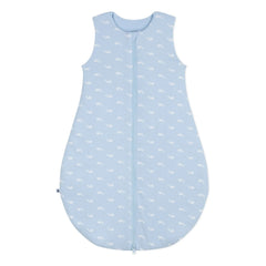 Petit Bateau - Baleines Organik Pamuklu uyku tulumu | Açık Mavi
