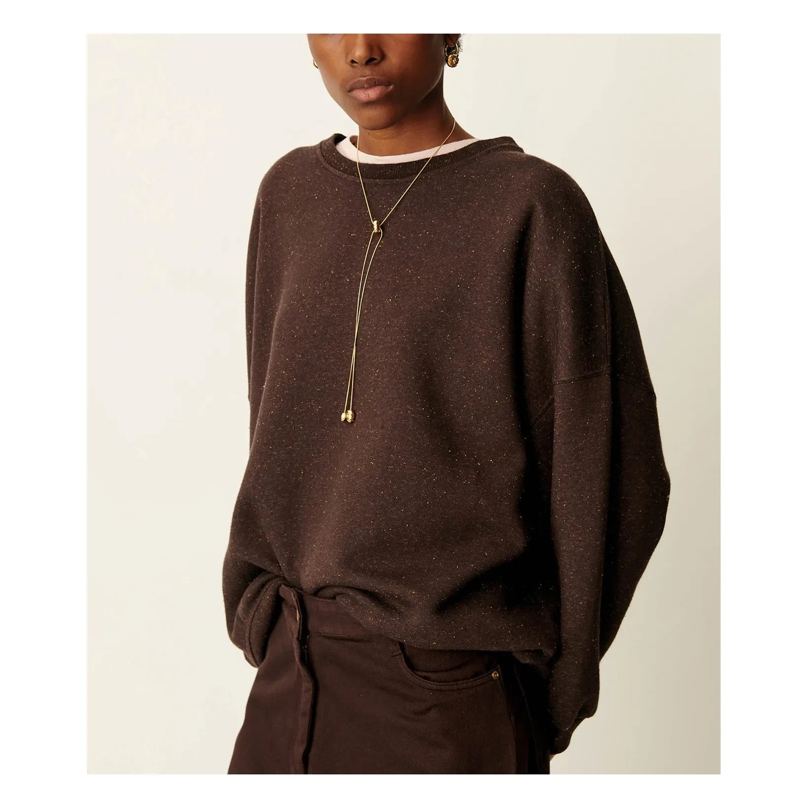 Sessùn - Chebbi organik pamuk sweatshirt | Ganache