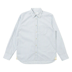 Universal Works - Lazy Day Striped Shirt | Light Blue