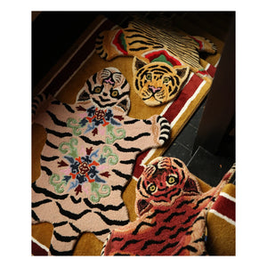 Doing Goods - Mahee Majestic Wool Tiger Rug | Peach