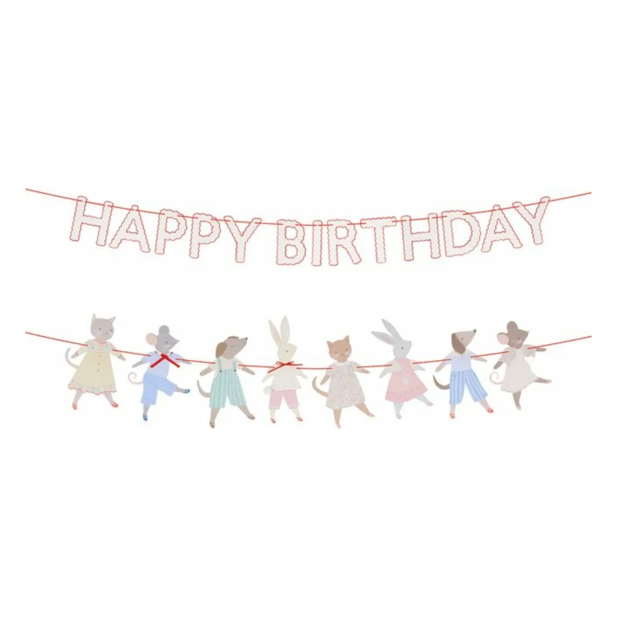 Meri Meri - Animal Friends Birthday Banner