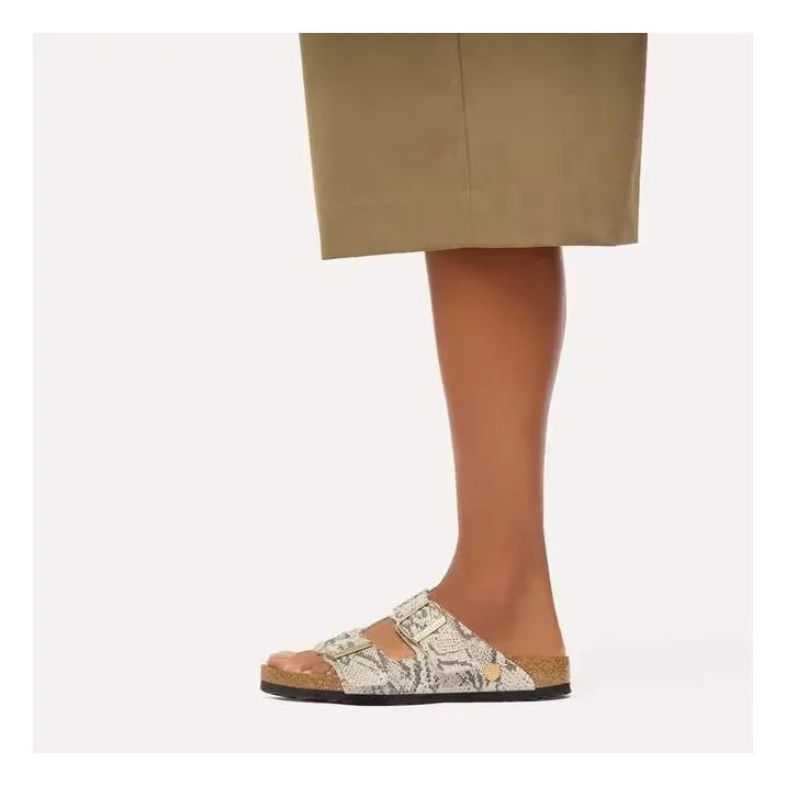 BIRKENSTOCK - Arizona Snake Sandals | Light Gray