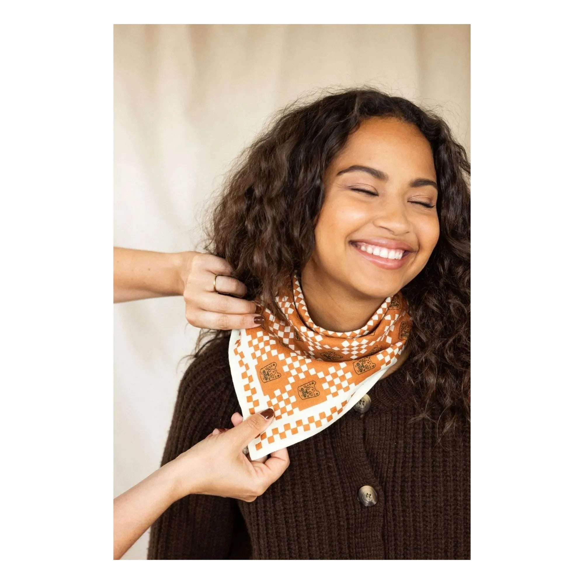 Apaches - Small Doll Scarf | Brown