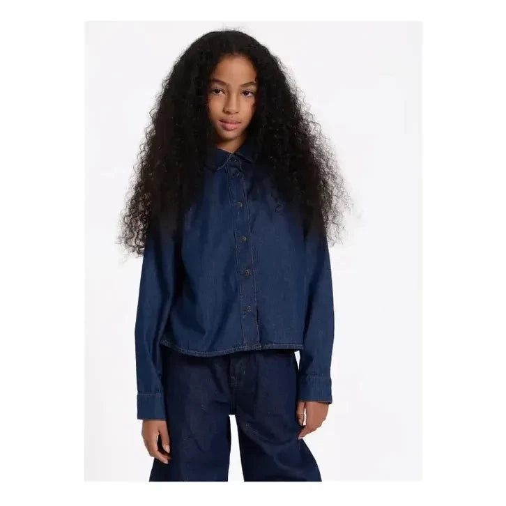 Finger in the nose - Crush Short Denim Shirt | Raw denim