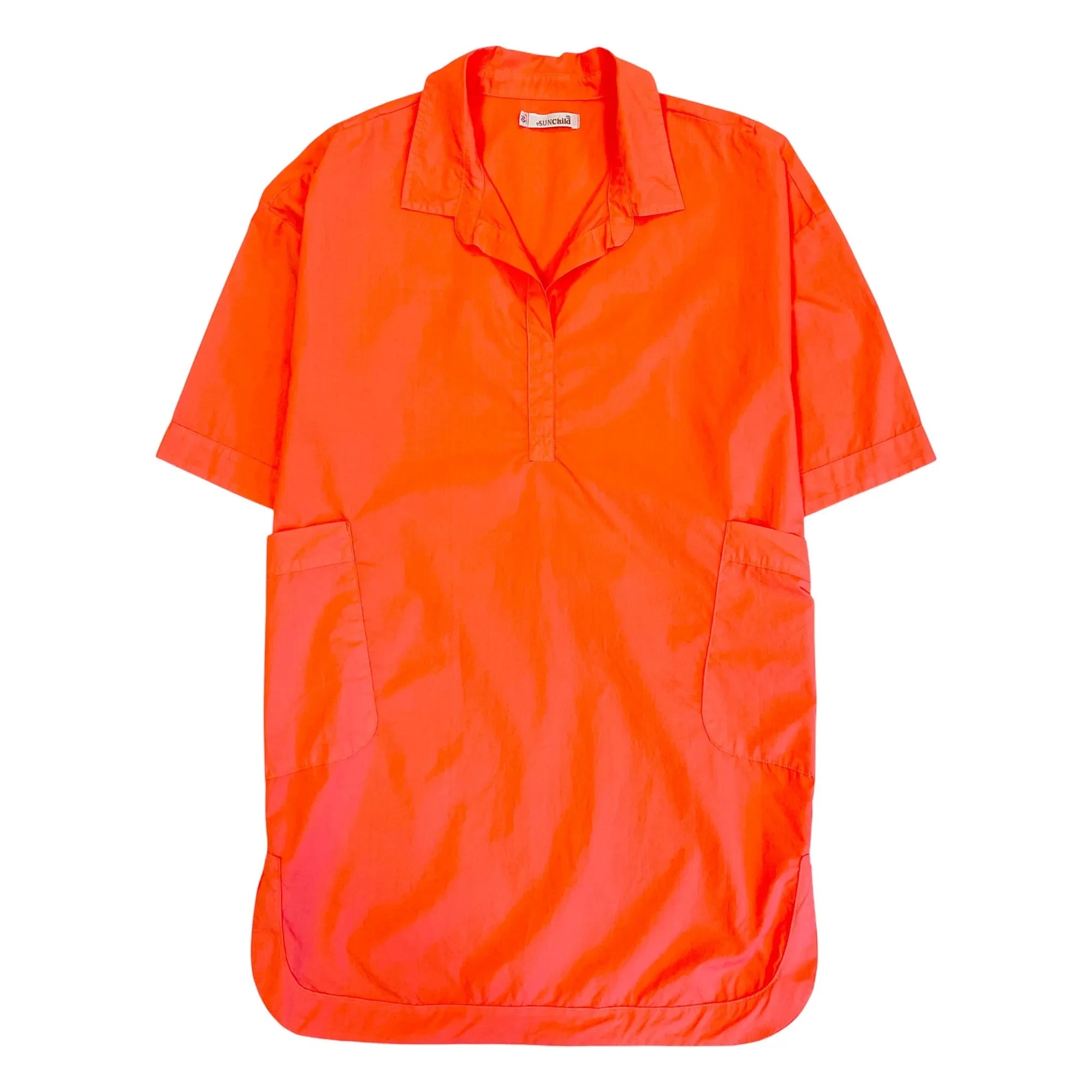 Sunchild - Cadaques Oversized Shirt Dress | Tangerine