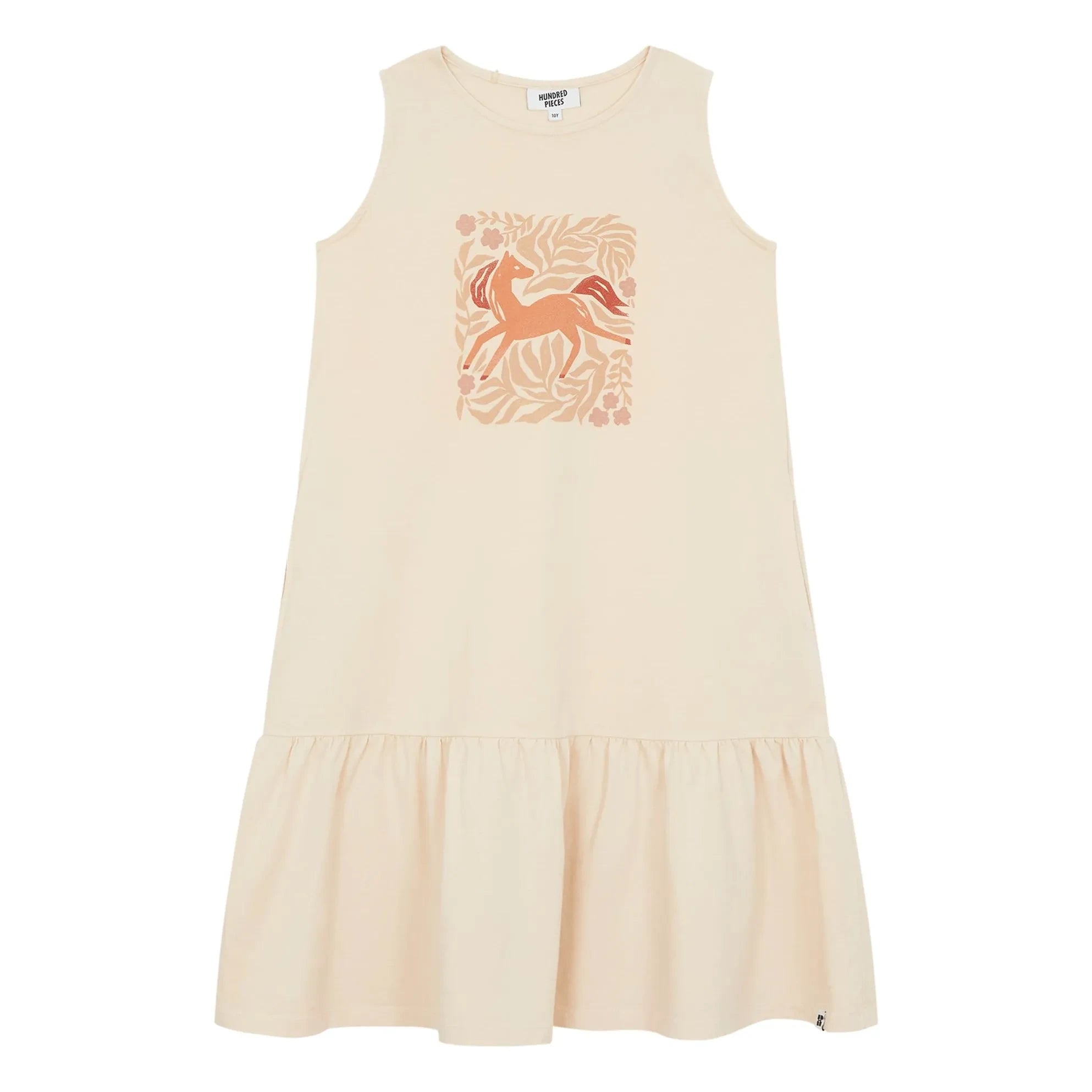 Hundred Pieces - Lyra Organic Cotton Sleeveless Dress | Cream