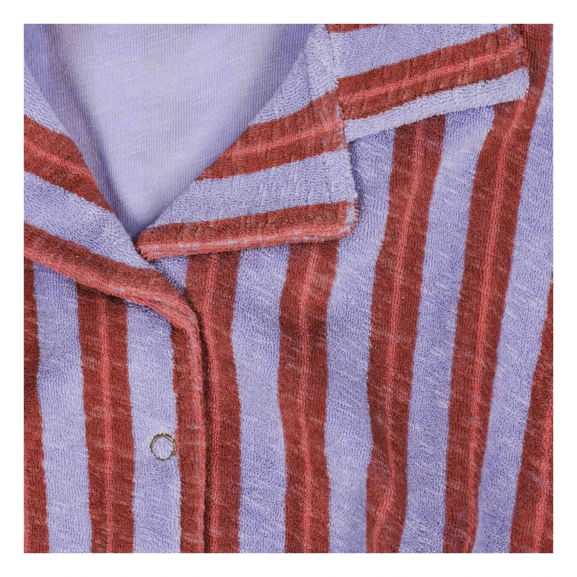 Tumble N'Dry - La Barre Deux Striped Organic Cotton Overalls | Purple