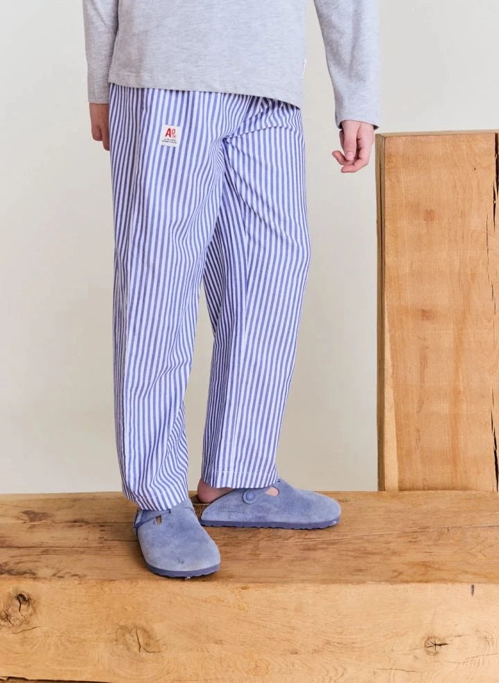 AO76 - Le Pajama Striped Pants | Light Blue