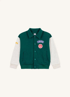 Petit Bateau - Teddy Renk Bloklu Ceket | Yeşil