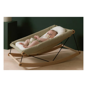 Nobodinoz - Growing Green Baby Bouncer Organic Cotton Cloth for Mattress | Newborn