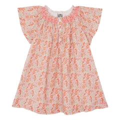 Bonton - Noisette Fleurie Smocked Dress | Pink
