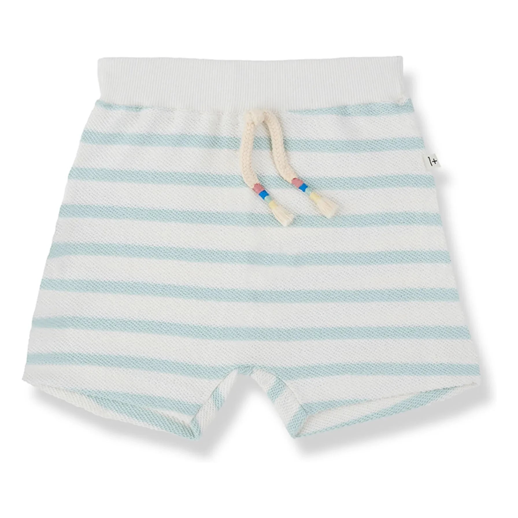 1+ in the family - Montgri Striped Shorts | Almond Green