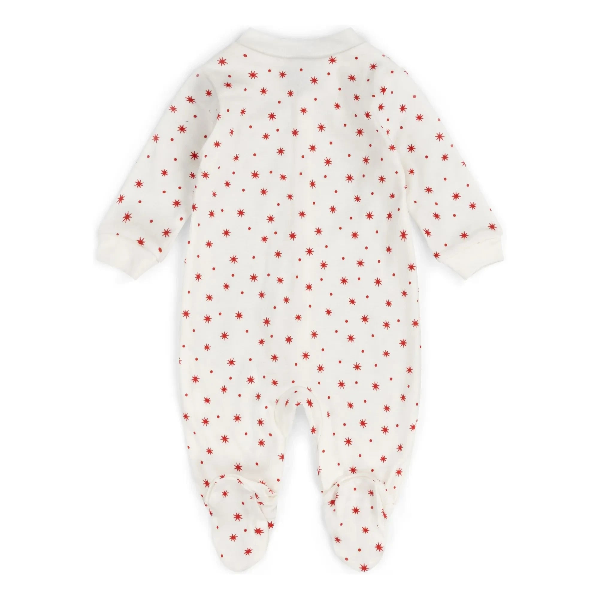 Sleepy Doe - Yıldızlı ayaklı pijama Organik pamuk | Beyaz