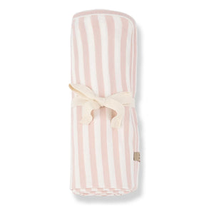 1+ in the family - Striped Betta Blanket | Beige Pink