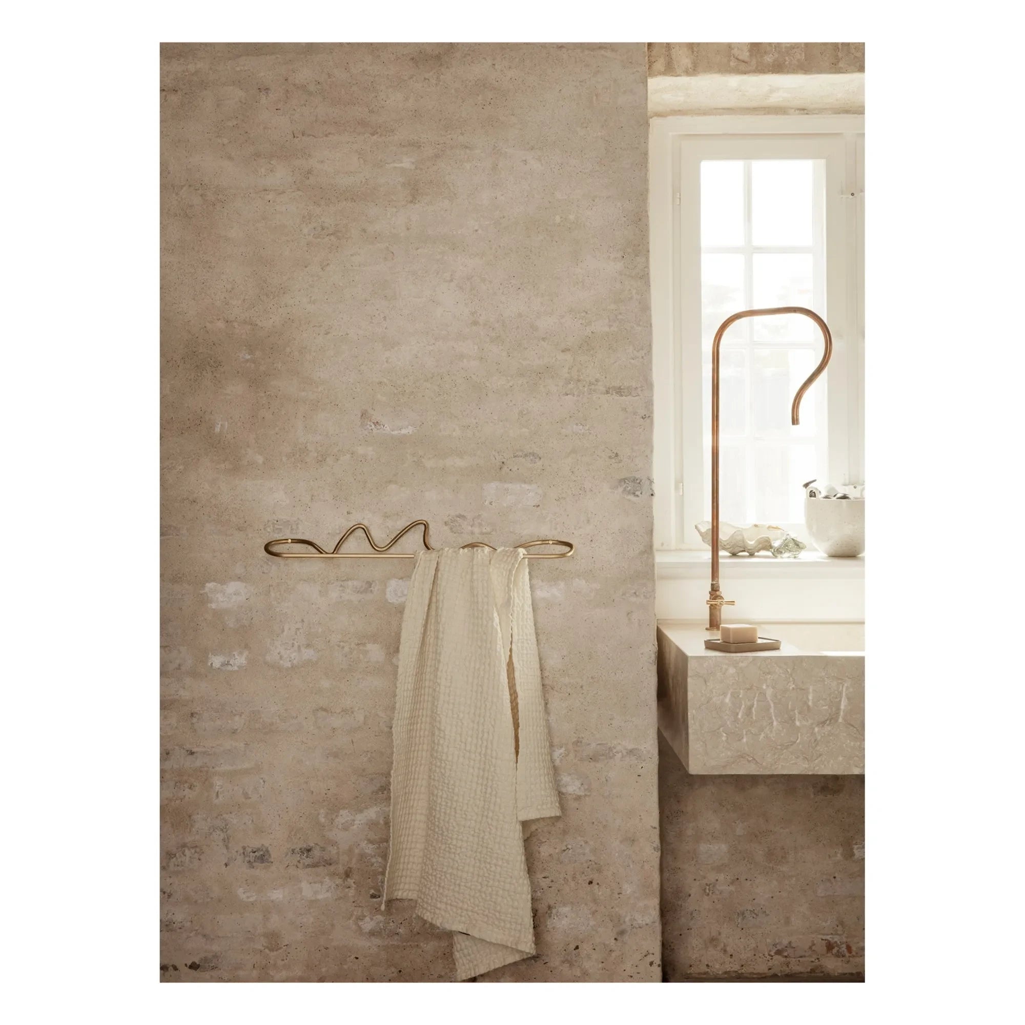 Ferm Living - Curvature Towel Hook | Brass