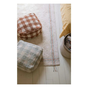 Lorena Canals - Plaid Pouf | Sage