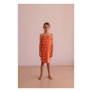 We Are Kids - Mina Palm Dress Organic Cotton | Orange