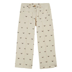 Emile et Ida - Strawberry Cotton Pants | Cream