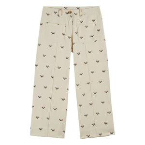 Emile et Ida - Strawberry Cotton Pants | Cream