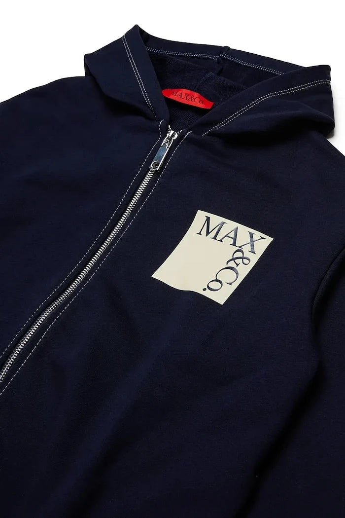 Max&Co. çocuklar için pamuklu fermuarlı kapüşonlu sweatshirt MAXS18F SWEAT-SHIRT