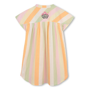 Kenzo - Cheerful Sweet Striped Button Dress | Light Pink
