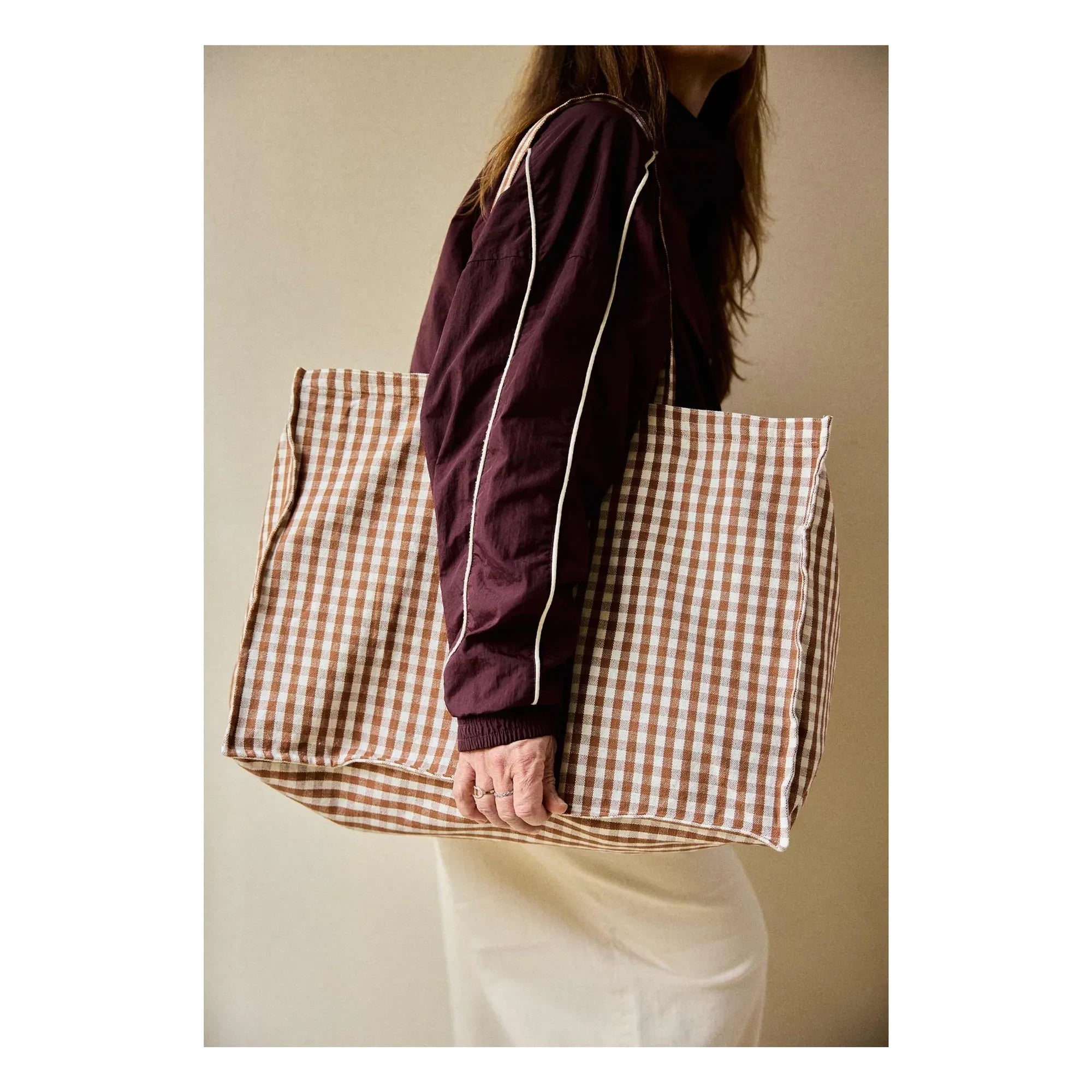 Gabrielle Paris - Mocha Check Weekend Bag | Mocha