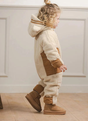 Töastie - Cloud Sherpa Waterproof Jacket Made from Recycled Fibers | Sand