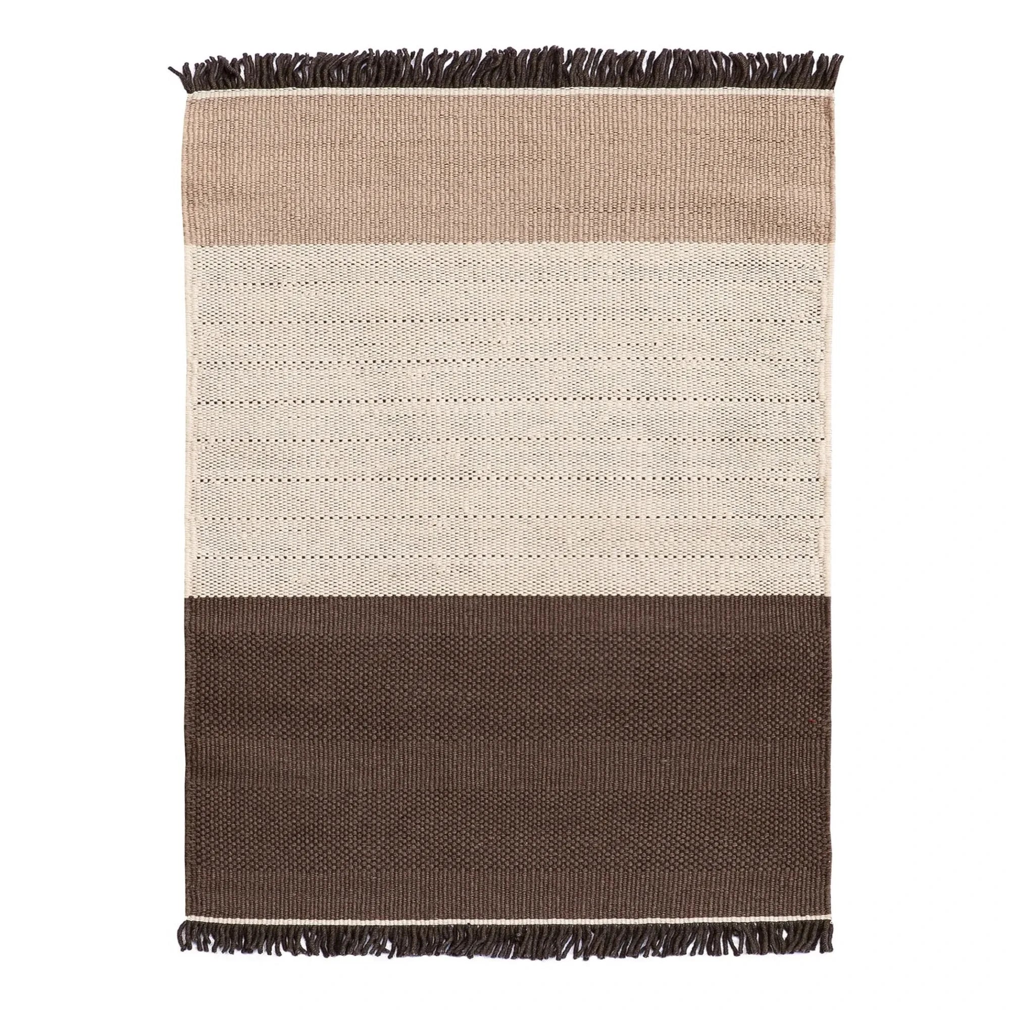 Nanimarquina - Tres Striped Rug, Elisa Padrón | Chocolate