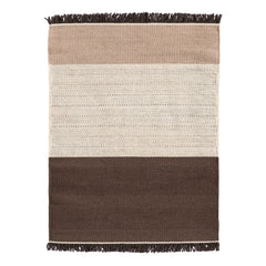 Nanimarquina - Tres Striped Rug, Elisa Padrón | Chocolate