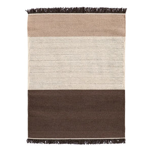 Nanimarquina - Tres Striped Rug, Elisa Padrón | Chocolate