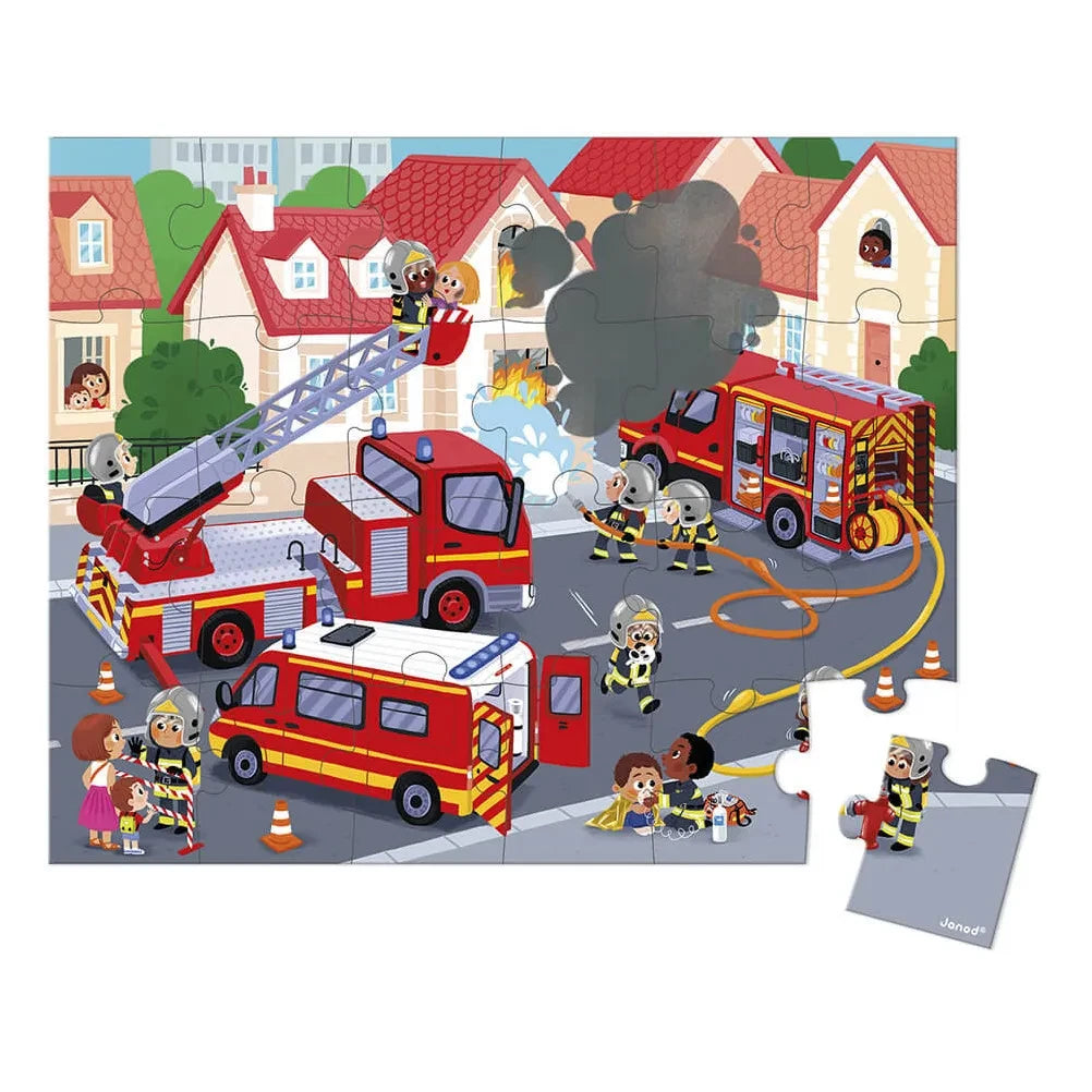 Janod - Firefighter Puzzle - 24 Pieces