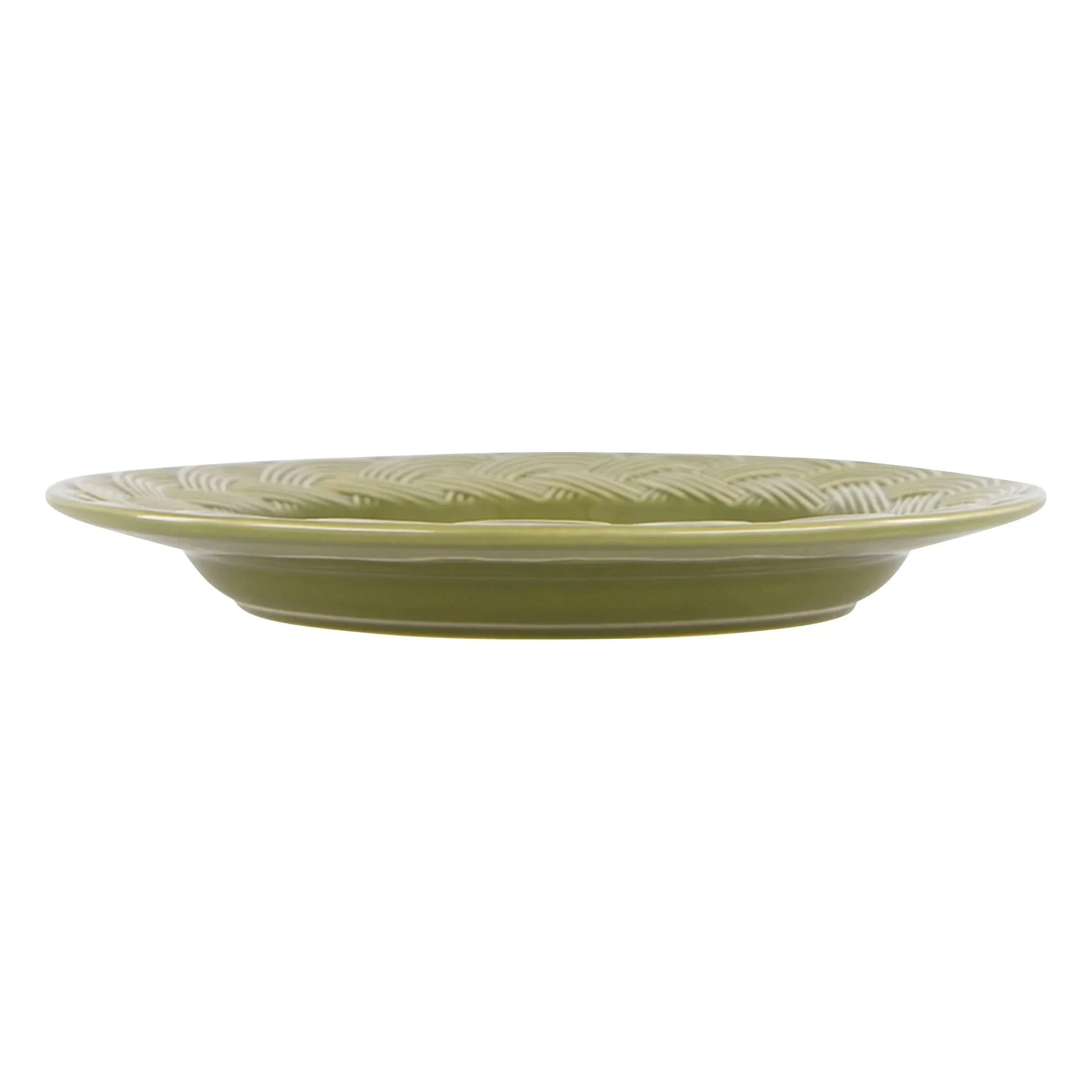 House of Capricorn - Wicker Dinner Plate | Green